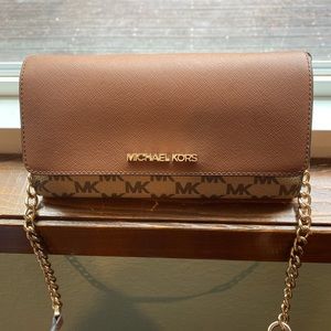 Michael Kors Brown CrossBody Wallet